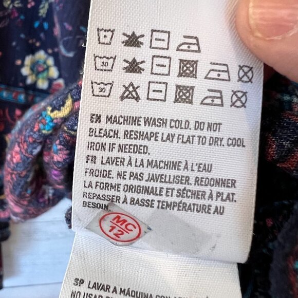 American Eagle Outfitters Dress Womens Size S/P Boho Floral Tassels Tank Mini - Picture 12 of 16